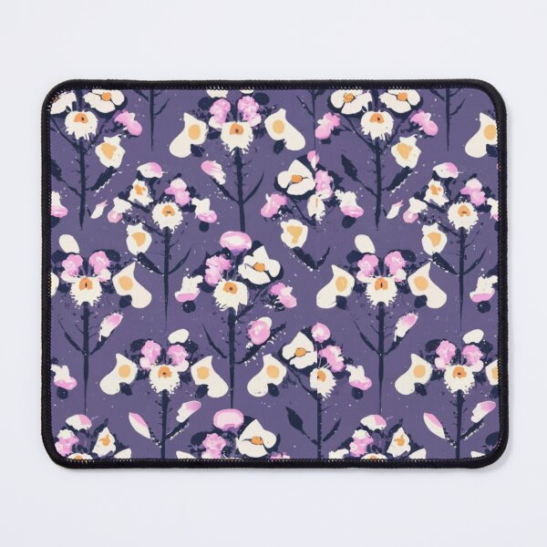 Item preview, painting, conceptual art, vivid, fashion,Vector seamless pattern with small nice purple flowers on transparent background. designed and sold by gulka8.