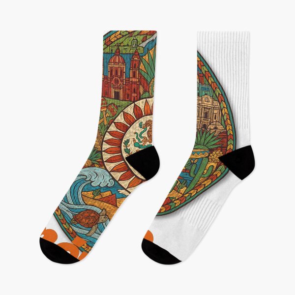 Item preview, México Emblem: A Cultural Mosaic in Full Color designed and sold by ForeverPrintsOK.