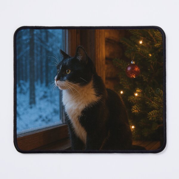 Artikelvorschau, Winterkatze am Fenster entworfen und verkauft von Sartawsky.