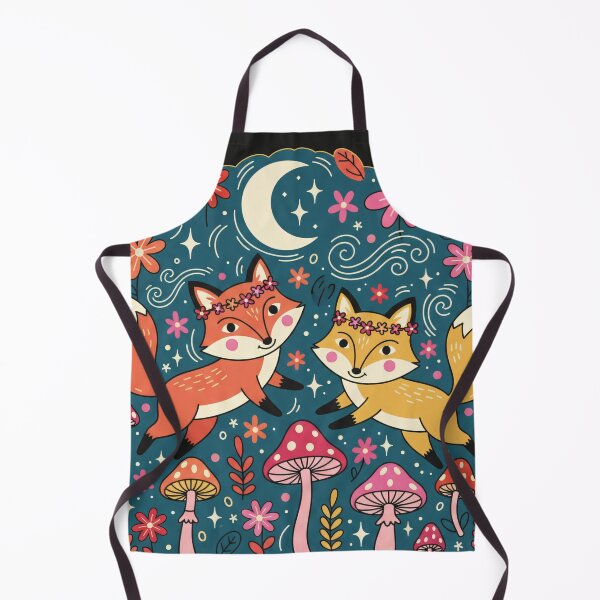 Item preview, Wildwood Wonders Night Bloom Tribe - Cute Fox Floral Cottagecore designed and sold by AwesomeBeyondLimits.