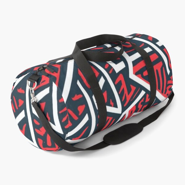 Item preview, Only white, black, red colors, painting, graffiti, abstraction, beautiful fabric pattern designed and sold by gulka8.