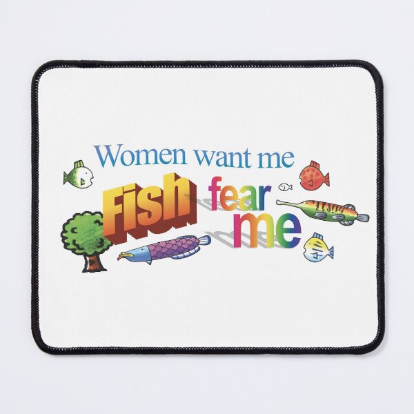 Item preview, Women want me. Word Art. Wii Play fishing designed and sold by maura41.