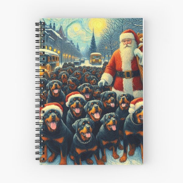 Item preview, Santa with Rottweilers designed and sold by 123ks.