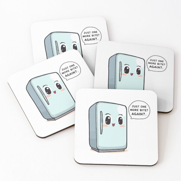 Item preview, Just One More Bite – Funny Talking Fridge Design designed and sold by ViviByPaula.