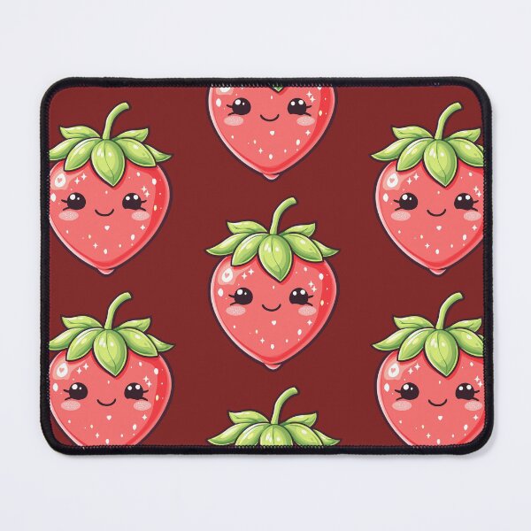 Item preview, Kawaii Strawberry – Sweetest Little Friend for Little Smiles designed and sold by HappySproutArt.