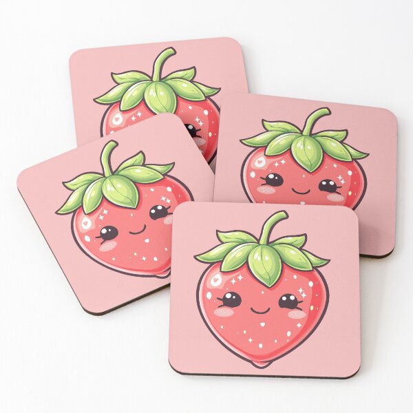 Item preview, Kawaii Strawberry – Sweetest Little Friend for Little Smiles designed and sold by HappySproutArt.