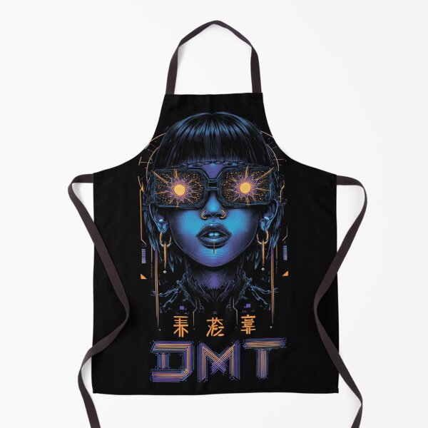 Item preview, Cyberpunk DMT Girl – Neon Psychedelic Portrait designed and sold by DarkSpaceVibes.