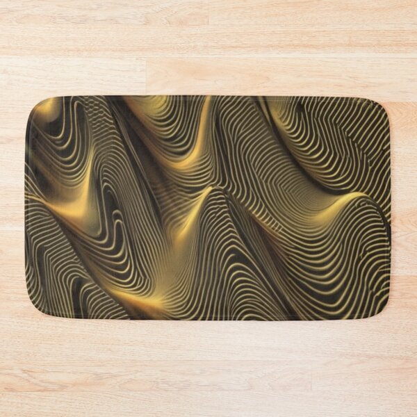 Item preview, logo,picture,illustration,fabric,graffiti graphic gold color,a remarkable golden city generative line art image,using thick vector lines to create clear contour lines. designed and sold by gulka8.