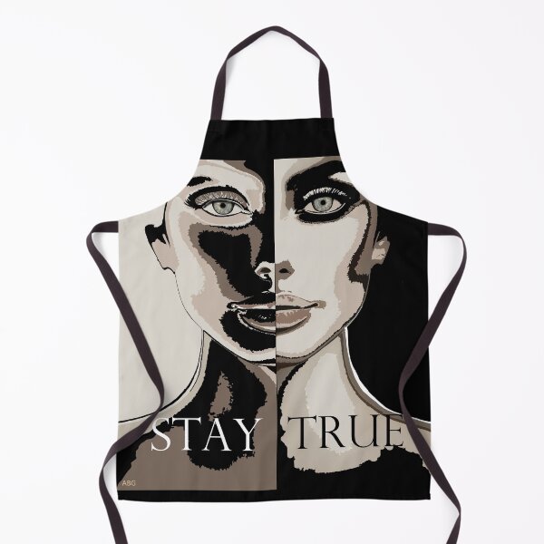 Item preview, Stay True - Christian Themed Inspirational Abstract and Message for Women - Tan Black designed and sold by ABG Inspirational Art.
