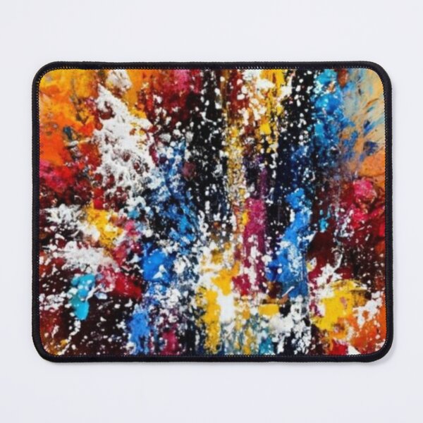 Item preview, logo, picture, illustration, fabric, multicolor graffiti graphics, nice, colorful pattern, textured abstract painting acrylics designed and sold by gulka8.