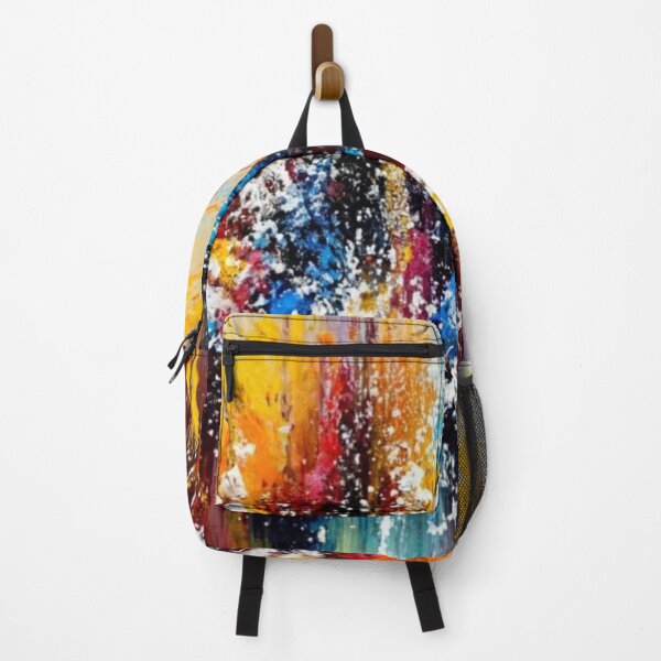 Item preview, logo, picture, illustration, fabric, multicolor graffiti graphics, nice, colorful pattern, textured abstract painting acrylics designed and sold by gulka8.