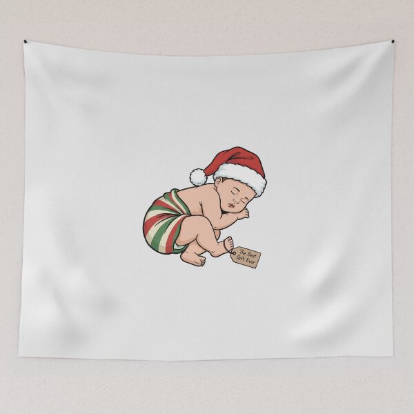 Aperçu de l'œuvre Dad's First Christmas Best Gift Ever Baby Xmas Newborn créée et vendue par Bratak.