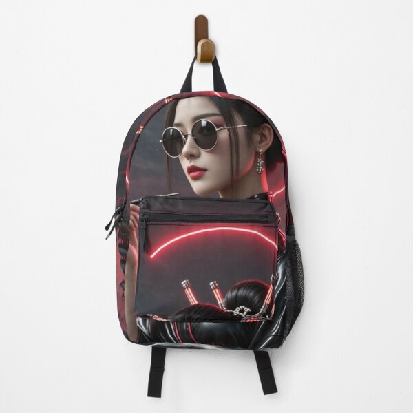 Item preview, Smoky Geisha Noir — Neon Samurai Aesthetic designed and sold by ArtiQreate.