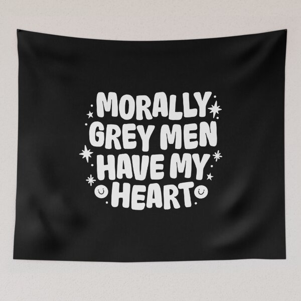 Item preview, Morally Grey Men Have My Heart — Fantasy Romance Sticker designed and sold by katreadsitshop.
