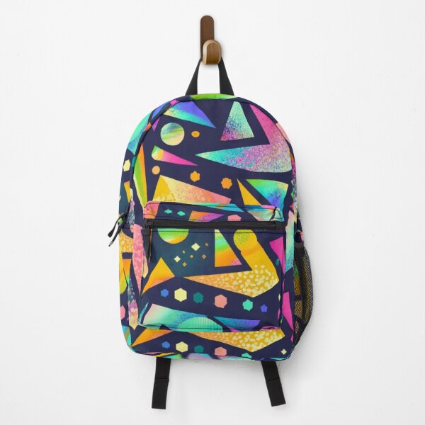 Item preview, logo, picture, illustration, fabric, multicolor graffiti graphics, nice, colorful geometric pattern, holofoil, shiny, shiny, made of glass, black, gold, gilded, designed and sold by gulka8.