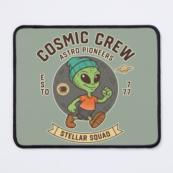 Item preview, Cosmic Crew Stellar Squad - Astro Pioneers Retro Alien Art designed and sold by AwesomeBeyondLimits.