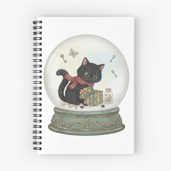 Item preview, Curiosity Killed the Cat Snow Globe – Victorian Cat Idiom – Whimsical Holiday Gift designed and sold by CulturalCurios.