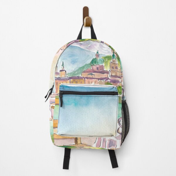 Item preview, Coffee and Cake Overlooking Salzburg Old Town and Fortress designed and sold by artshop77.
