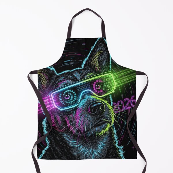 Item preview, Dog with Futuristic 2026 Glasses designed and sold by PetJoyPrintsCO.