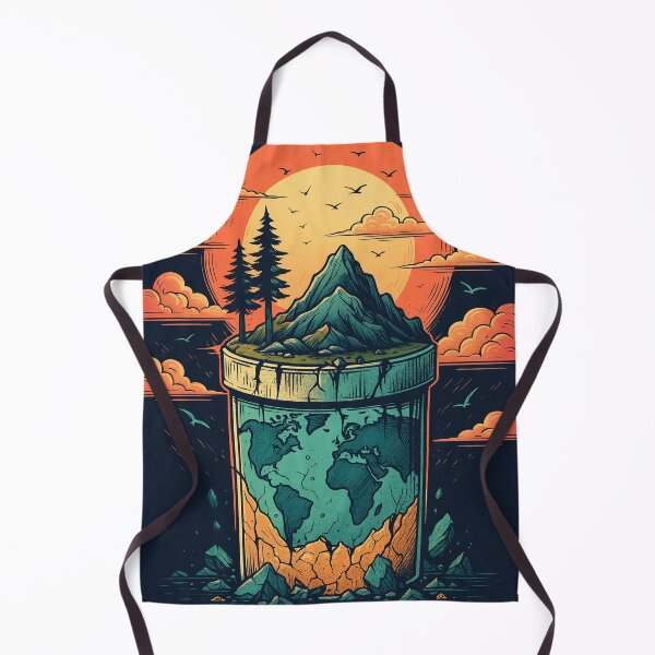 Item preview, Surreal Earth Collapse – Environmental Fantasy Art designed and sold by Sanita arty.