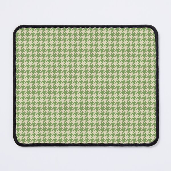Item preview, Green and ivory white houndstooth designed and sold by Karf  ..