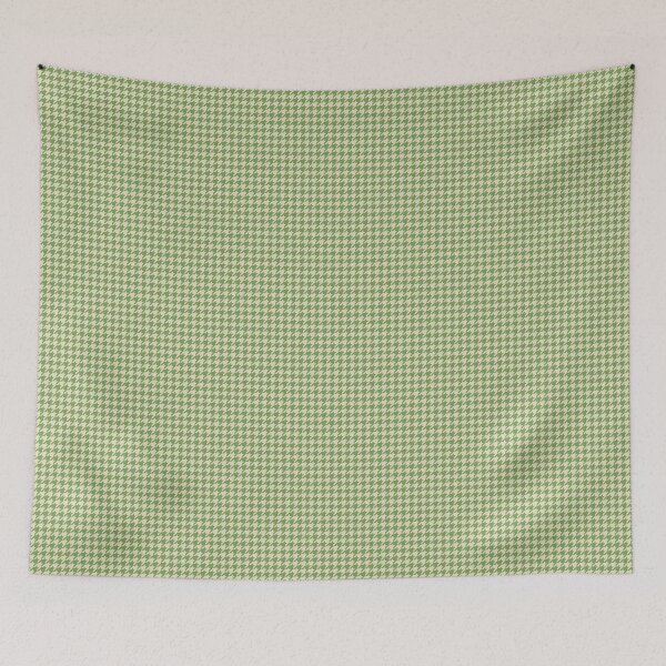 Item preview, Green and ivory white houndstooth designed and sold by Karf  ..