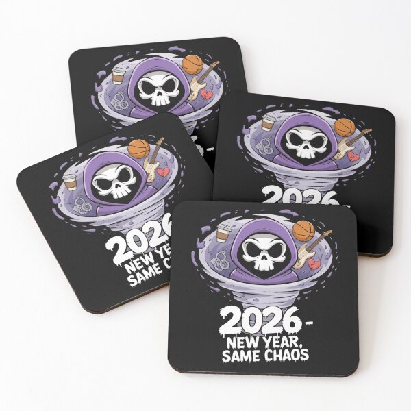 Item preview, 2026 New Year Same Chaos Skull designed and sold by WeranovDesign.