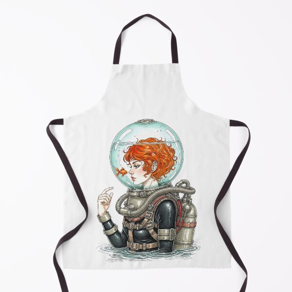 Item preview, Redhead Woman in Steampunk designed and sold by TeeARTHY.