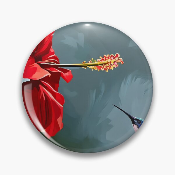 Item preview, Hummingbird and Red Hibiscus designed and sold by tomorrowsart.