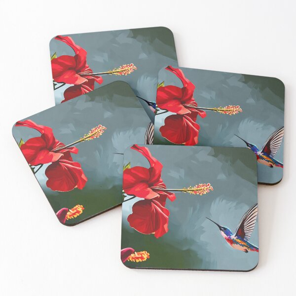 Item preview, Hummingbird and Red Hibiscus designed and sold by tomorrowsart.