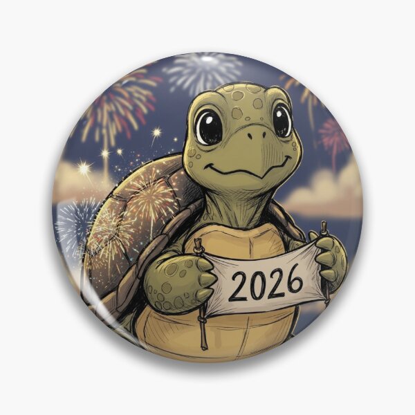 Item preview, Turtle Celebrating the Start of 2026 designed and sold by PetJoyPrintsCO.