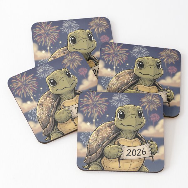 Item preview, Turtle Celebrating the Start of 2026 designed and sold by PetJoyPrintsCO.