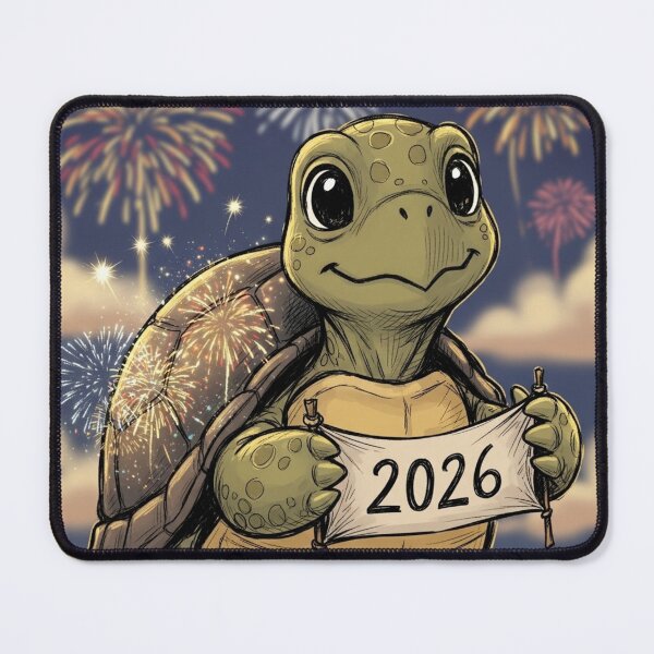 Item preview, Turtle Celebrating the Start of 2026 designed and sold by PetJoyPrintsCO.