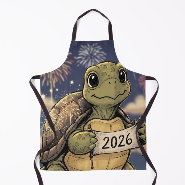 Item preview, Turtle Celebrating the Start of 2026 designed and sold by PetJoyPrintsCO.