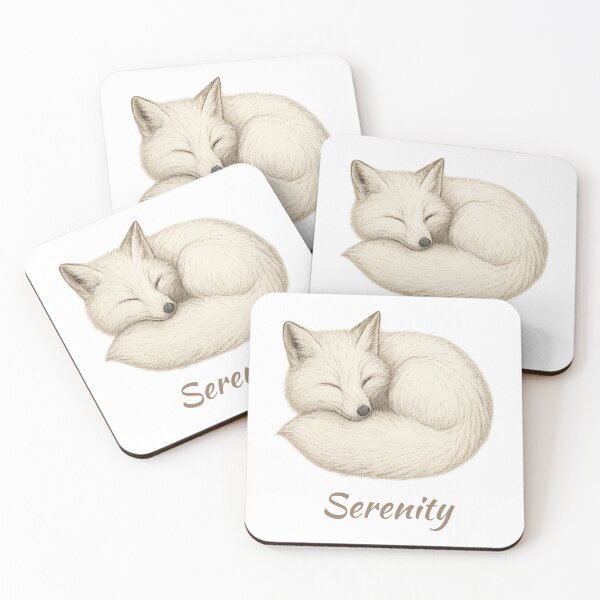 Item preview, Serenity Sleeping Fox – Peaceful Animal Illustration designed and sold by TLG_Designs.