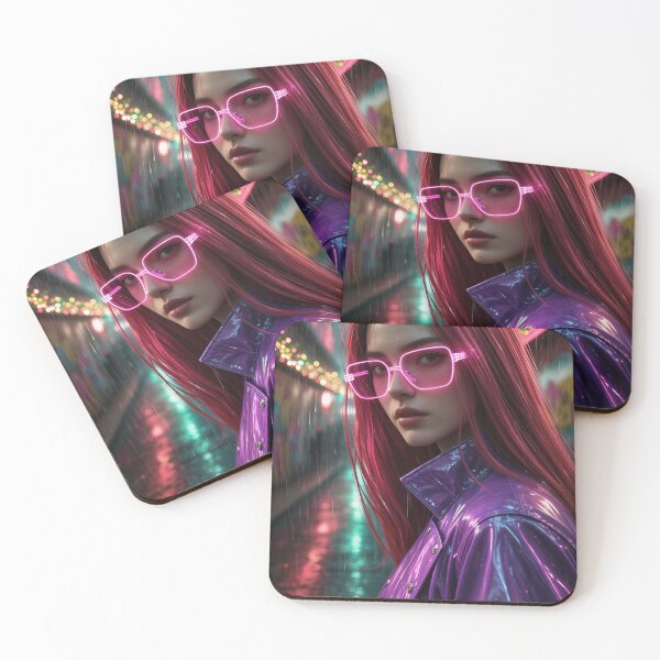 Item preview, Pink Voltage — Neon Tunnel Portrait designed and sold by ArtiQreate.