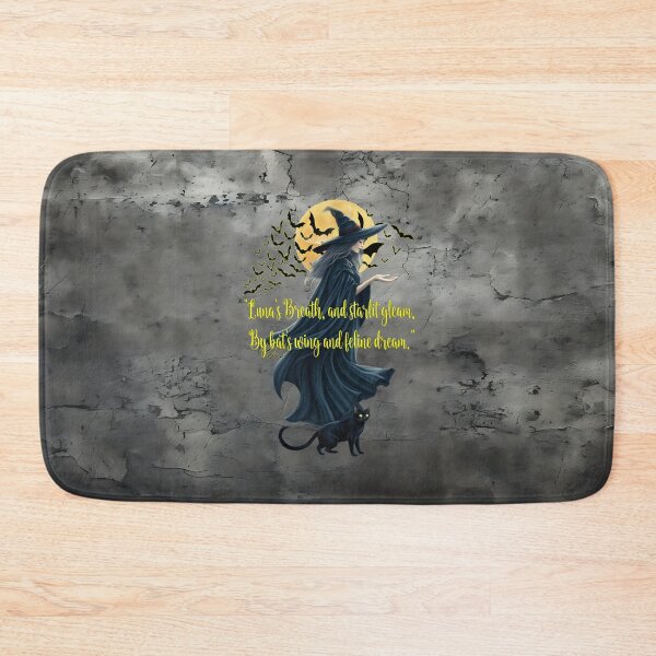Item preview, “Luna’s Breath and Starlight Gleam – Enchanted Witch & Faithful Familiar designed and sold by MysticOzzy.