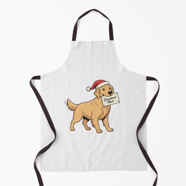 Item preview, Christmas Mail Dog Retro Comic Golden Retriever designed and sold by Bratak.