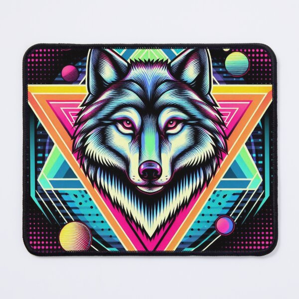 Item preview, Colorful geometric wolf designed and sold by Dogandesighn.