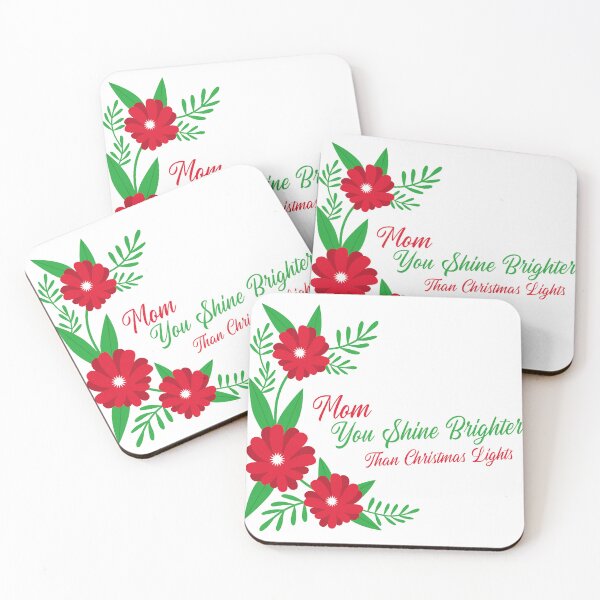 Item preview, Mom You Shine Brighter Than Christmas Lights designed and sold by Infinite Canvas Studio.