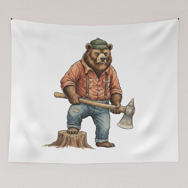Item preview, Lumberjack Bear   designed and sold by TeeARTHY.