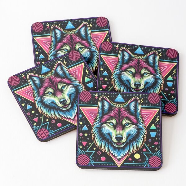 Item preview, Colorful Wolf  designed and sold by Dogandesighn.