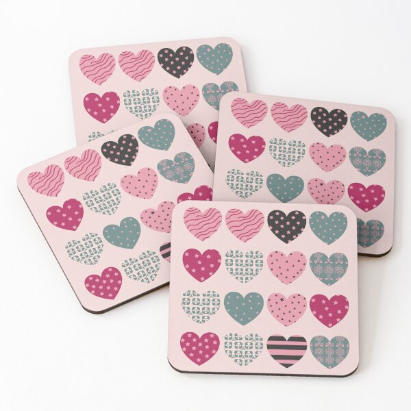 Item preview, Valentine's Day Hearts Wallpaper ​Aesthetic Heart Repeats.  designed and sold by ZyVoAli.