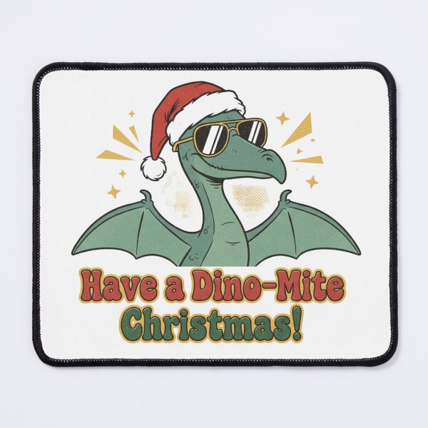 Item preview, Retro 'Have a Dino-Mite Christmas!' Sticker - Vintage Dinosaur Holiday Pun designed and sold by GeniePixel.