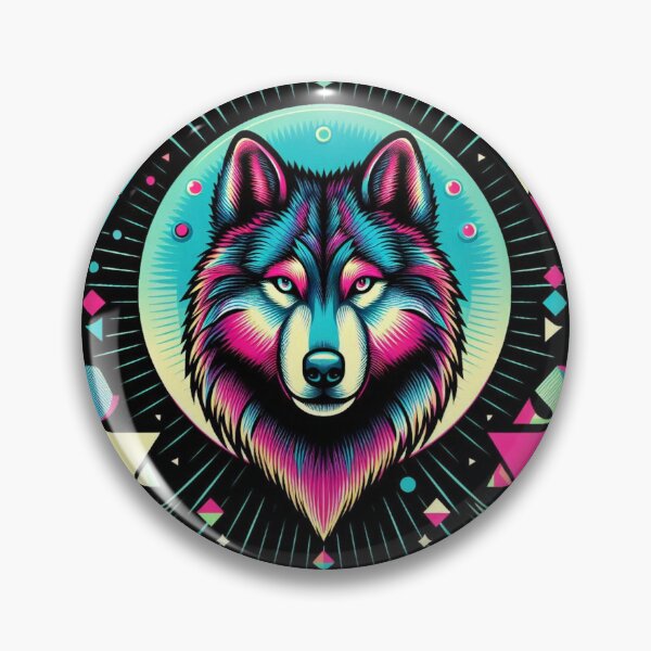 Item preview, Colorful geometric Wolf  designed and sold by Dogandesighn.