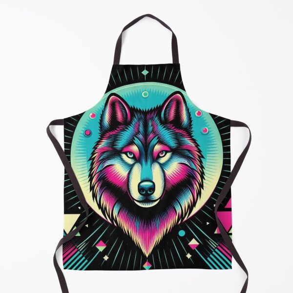 Item preview, Colorful geometric Wolf  designed and sold by Dogandesighn.