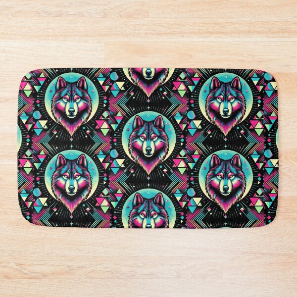 Item preview, Colorful geometric Wolf  designed and sold by Dogandesighn.