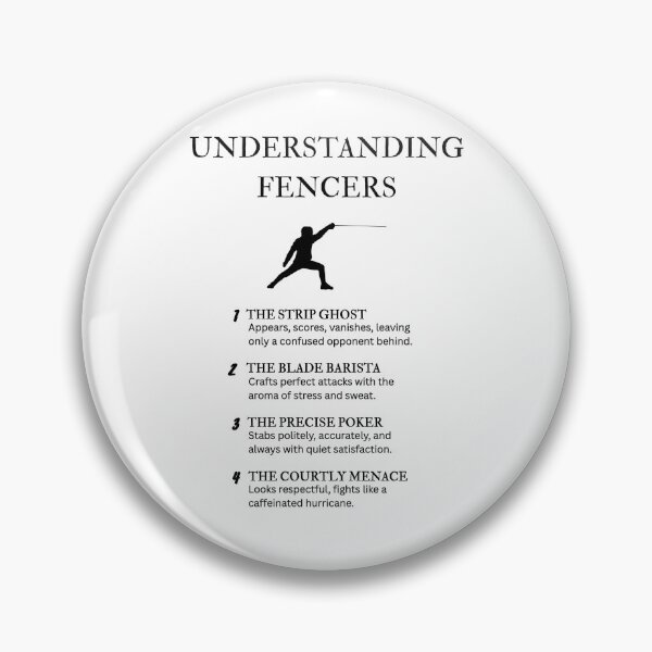 Item preview, Competitive Fencer Humor – Witty Sports Design designed and sold by PsyFlow35.