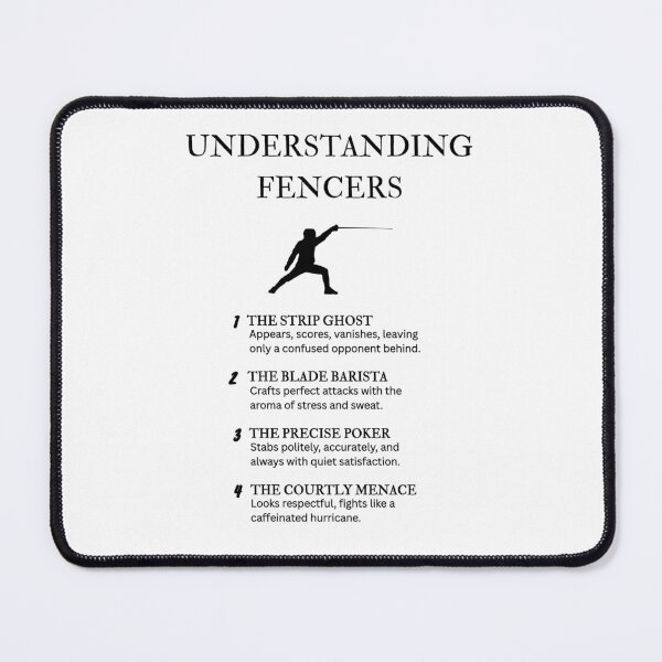 Item preview, Competitive Fencer Humor – Witty Sports Design designed and sold by PsyFlow35.