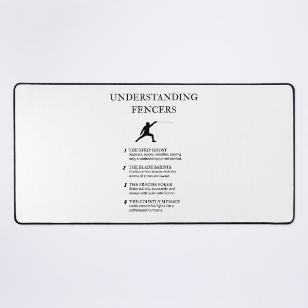 Item preview, Competitive Fencer Humor – Witty Sports Design designed and sold by PsyFlow35.